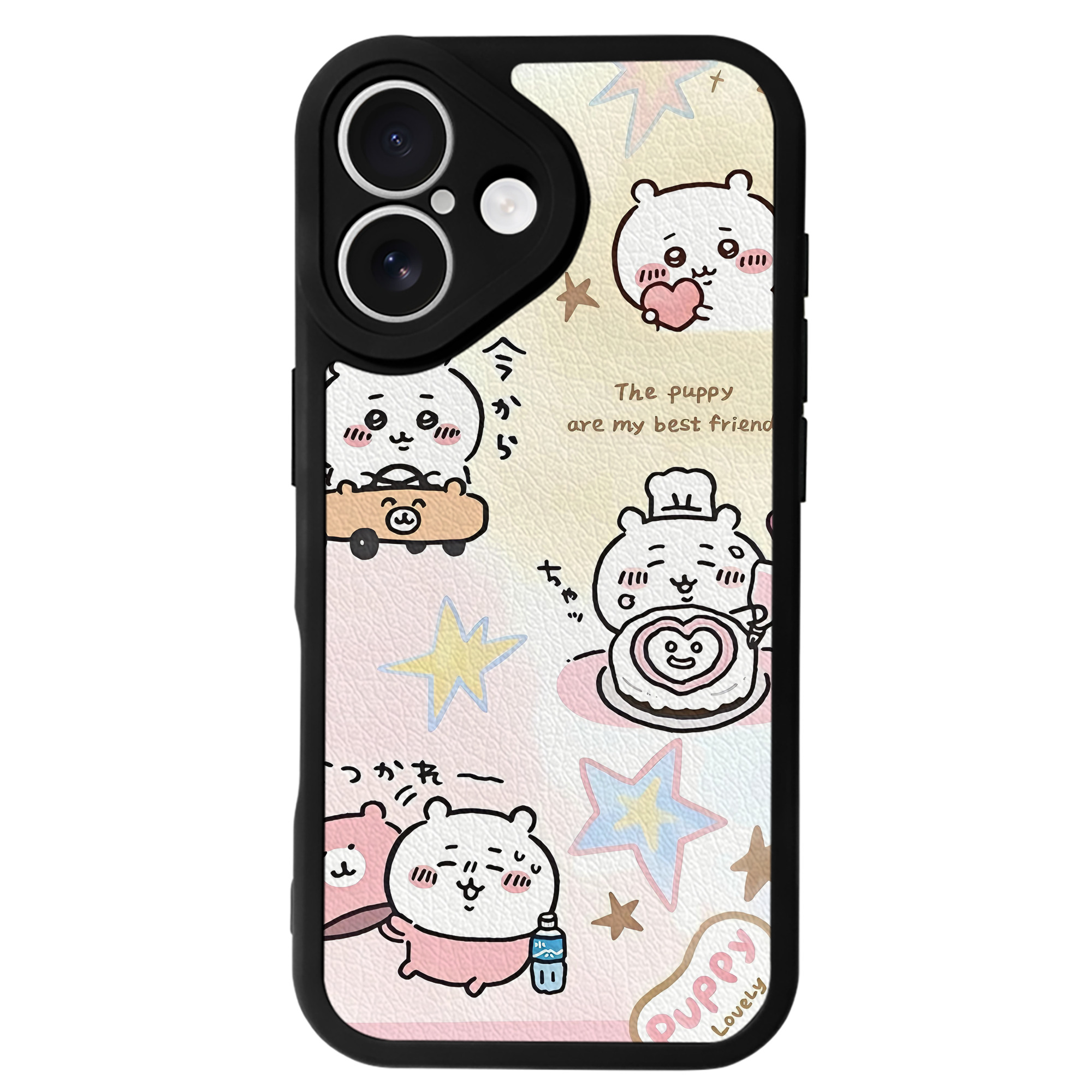 （画像用） ちいかわ Chii-kawa 【iPhone 16シリーズ対応】シリコンスマホケース（レザー調） 材質：シリコン